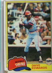 1981 Topps Baseball Cards      386     Dave Edwards